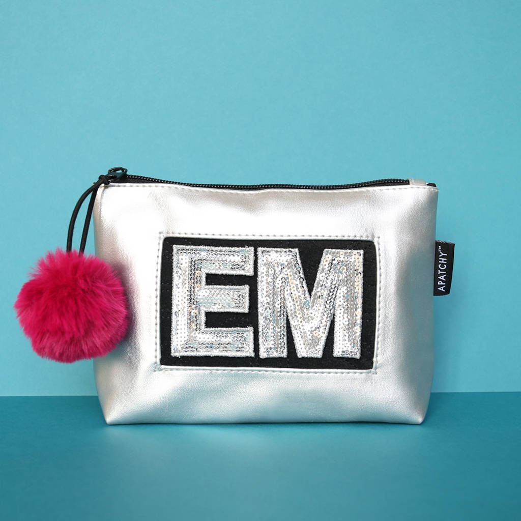 Personalised Leather Effect Makeup Bag By Apatchy