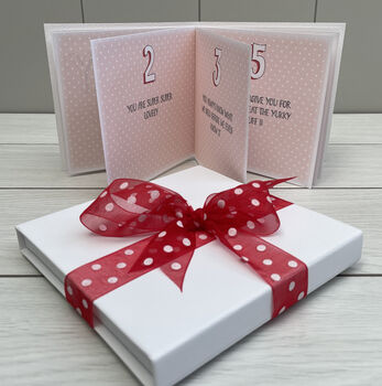Personalised Son Valentine Book Card, 2 of 5