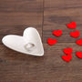 White Porcelain Love Heart Jewellery Tray, thumbnail 1 of 4