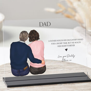 Father Gift From Daughter Personalised Plauqe, 2 of 10