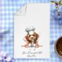 Personalised Dog Chef Hat Gift Tea Towel, thumbnail 6 of 12