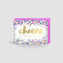 'Cheers On Your Birthday!' Gold Foil Confetti Card, thumbnail 1 of 2