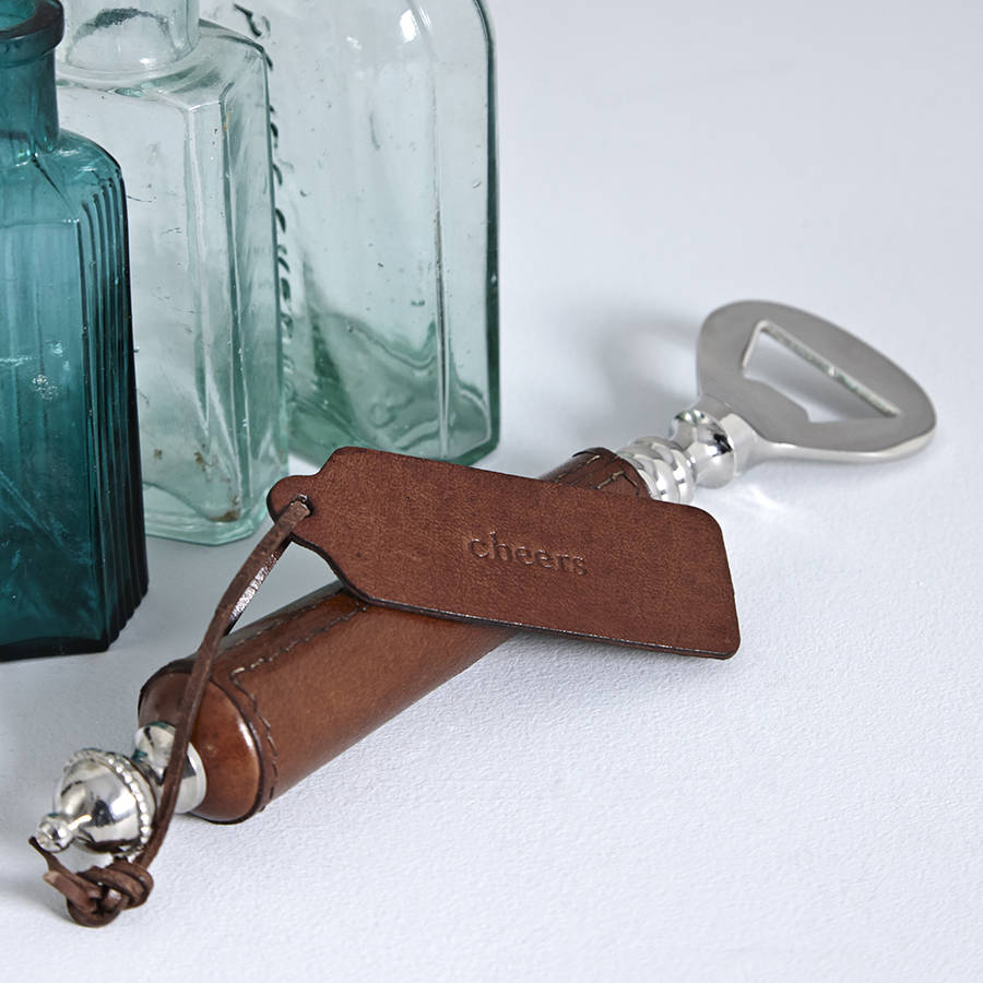Leather Bottle Opener By Life of Riley
