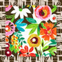 Grandiflora Skyline Square Silk Scarf, thumbnail 2 of 5