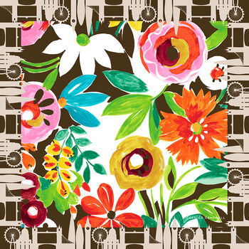 Grandiflora Skyline Square Silk Scarf, 2 of 5