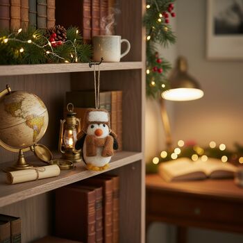 Handmade Felt Arctic Explorer Penguin, 4 of 4