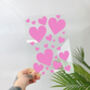 Plaque Hearts Clear Acrylic Vinyl Decor, thumbnail 1 of 7