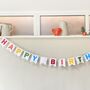 Personalised Felt Garland, Happy Birthday Bunting, thumbnail 3 of 5