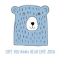 Personalised Love You Scandi Bear Mug, thumbnail 3 of 5