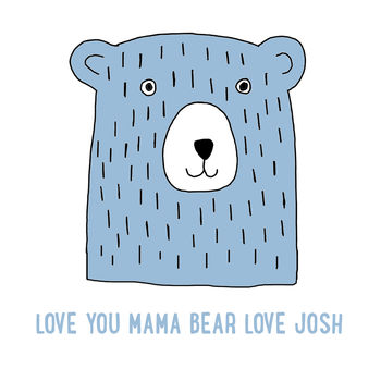 Personalised Love You Scandi Bear Mug, 3 of 5