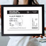 Personalised Football Ticket A4 Black Framed Print, thumbnail 1 of 7