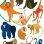 Monkey Art Print, thumbnail 3 of 4