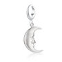 Children's Sterling Silver Moon Charm Necklace, thumbnail 4 of 8