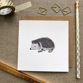 Hedgehog Greetings Card, 2 of 3