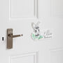 Personalised Woodland Bunny Bedroom Door Sign Plaque, thumbnail 3 of 5
