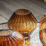 Amber Tapered Glass Vase, thumbnail 1 of 3