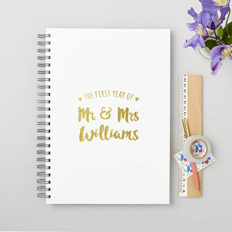 Personalised First Anniversary Memory Book, 1 of 9