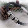 Men's Personalised Engraved Leather Bracelet, thumbnail 1 of 12