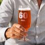 Engraved Craft Beer Birthday Glass, thumbnail 1 of 2