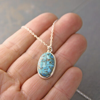 Sterling Silver Turquoise Necklace, 2 of 10