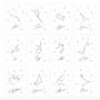 12 Pack Of Constellation Table Numbers, thumbnail 6 of 6