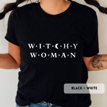 Witchy Woman Autumn Celestial T Shirt Top, 4 of 5