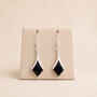 Sterling Silver Black Onyx Drop Earrings, thumbnail 1 of 6