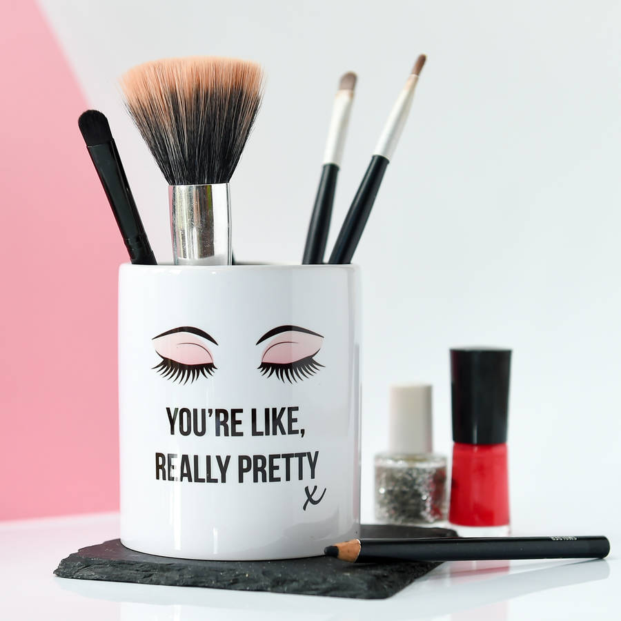 personalised make up brush pot by koko blossom