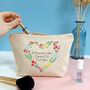 If Mums Were Flowers Make Up Bag, thumbnail 5 of 9