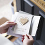 Luxury Save The Date Heart Magnet Cards, thumbnail 1 of 9
