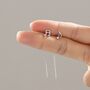 Mismatched Music Symbol Pull Through Threader Earrings, thumbnail 1 of 10