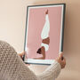 Minimal Yoga Forearm Stand Art Print, thumbnail 6 of 7