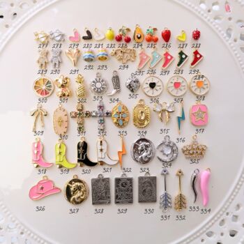 Make Your Own Custom Silver Three Charm Necklace, 8 of 10