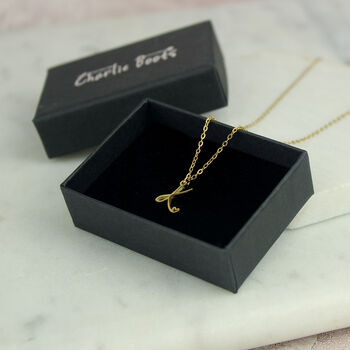 Heart Adorned Handwritten Initial Necklace, 3 of 10