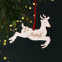 Reindeer Hanging Christmas Tree Decoration, thumbnail 2 of 2