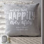 Happily Ever After Newlywed Couples Cushion, thumbnail 1 of 3