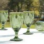 Luxury Embossed Coloured Wine Goblet Collection, thumbnail 5 of 6