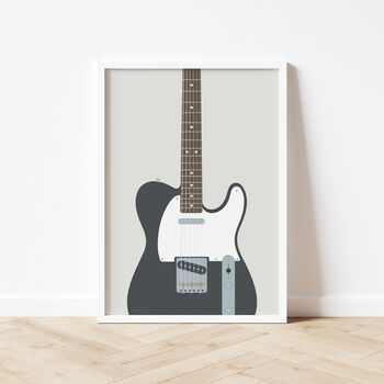 Telecaster Guitar Print | Guitarist Music Poster, 10 of 11