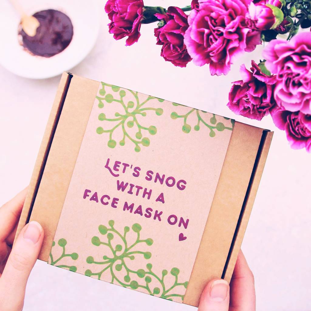 fun personalised face mask gift for couples by fruits of the nut tree