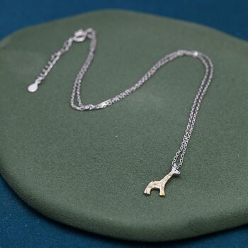 Sterling Silver Tiny Giraffe Necklace, 3 of 12