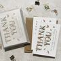 Personalised Cottage Garden Letters Wedding Thank You Cards, thumbnail 4 of 7