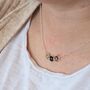 Personalised Joined Triple Initial Disc Necklace, thumbnail 2 of 11