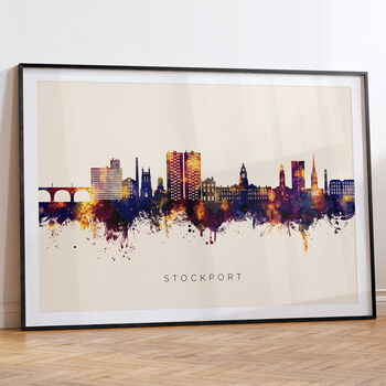 Stockport Skyline Cityscape Art Print, 6 of 12