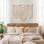 Set Of Three Macrame Wall Hanging Large Woven Tapestry, thumbnail 5 of 8