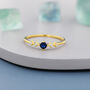 Sterling Silver Sapphire Blue Cz Ring, thumbnail 6 of 12