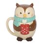 Cute Owl Lidded Mug For Her, thumbnail 3 of 4