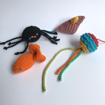 Cat Toy Hand Knitting Kit, 7 of 11