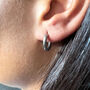 Stainless Steel Clicker Hinged Hoop Earrings, thumbnail 4 of 8