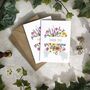 Colourful Rainbow Flowers Thank You Cards And Envelopes, thumbnail 3 of 6