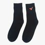 Women's Red Robin Embroidered Christmas Socks Five Pack, thumbnail 3 of 7